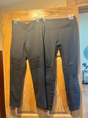 Gaiam Black Yoga Leggings Bundle of 2 Size Small